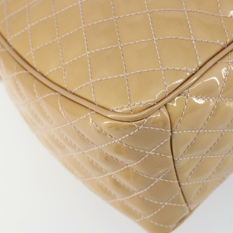 【日本直送】Salvatore Ferragamo Vala 琺瑯手提包 2way 米色 銀色 Auth 150429-17