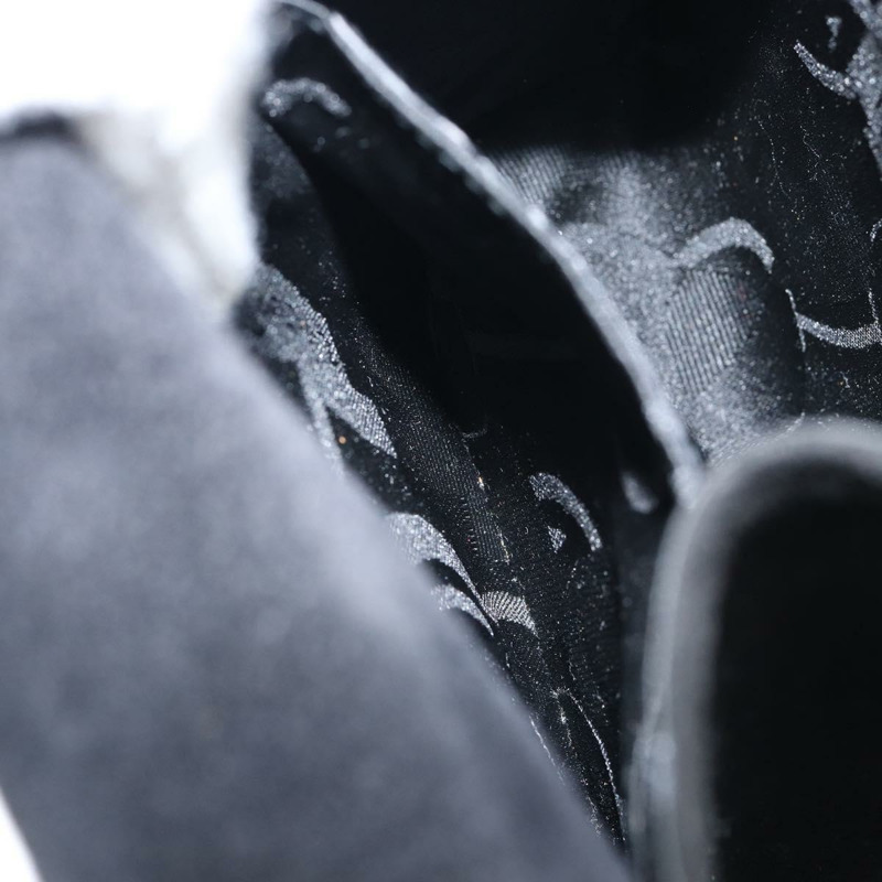 【日本直送】Salvatore Ferragamo 手提包 麂皮 黑色 銀色 正品 BA7548-19