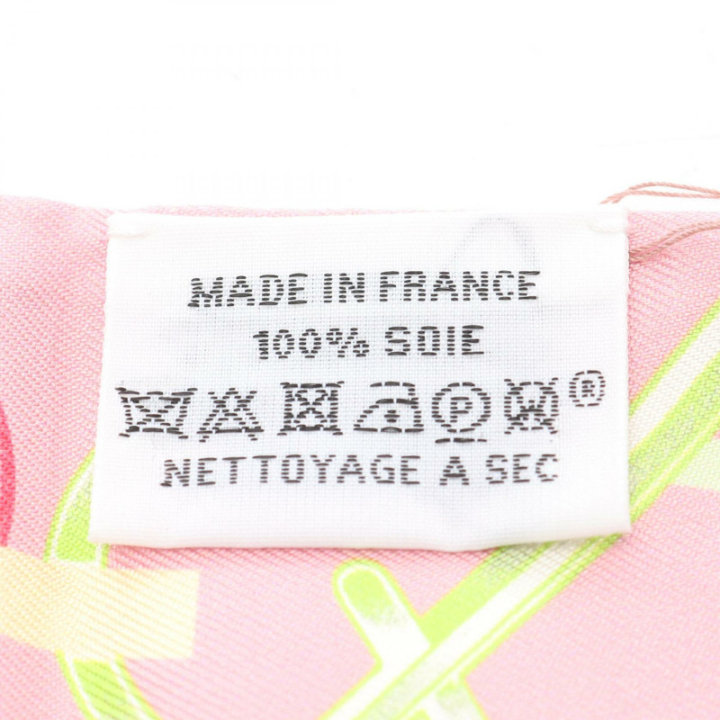 愛馬仕 Twilly DO RE BOUCLES 絲巾 粉紅色 多色 二手 女士-2