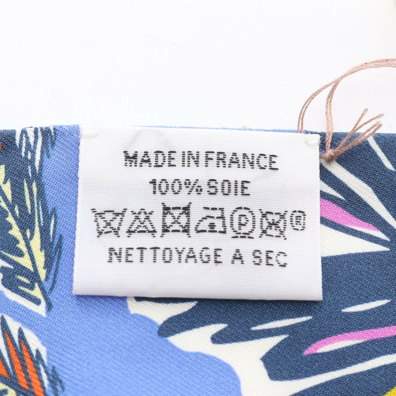 愛馬仕 Twilly RAYURES D'ETE 絲巾,絲質多色,二手女款-2