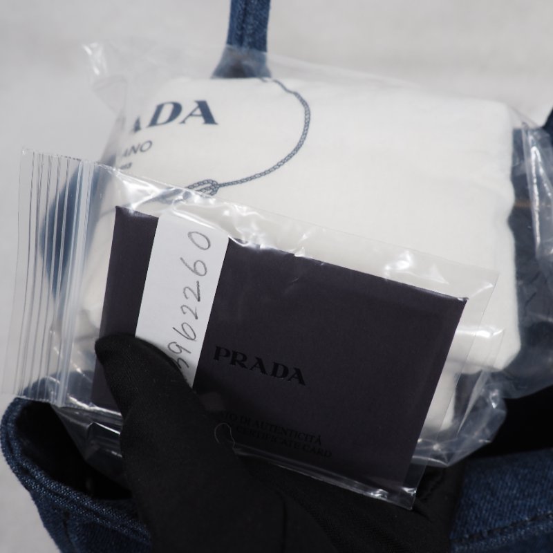 PRADA Canapa Denim 2way-16