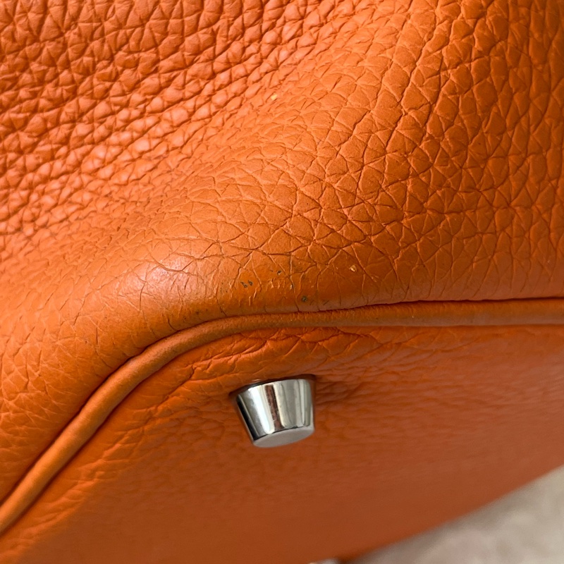 Hermes Picotin18橙色銀扣-6