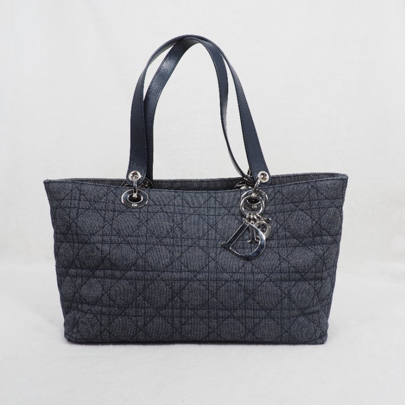 DIOR Cannage Denim tote bag-1