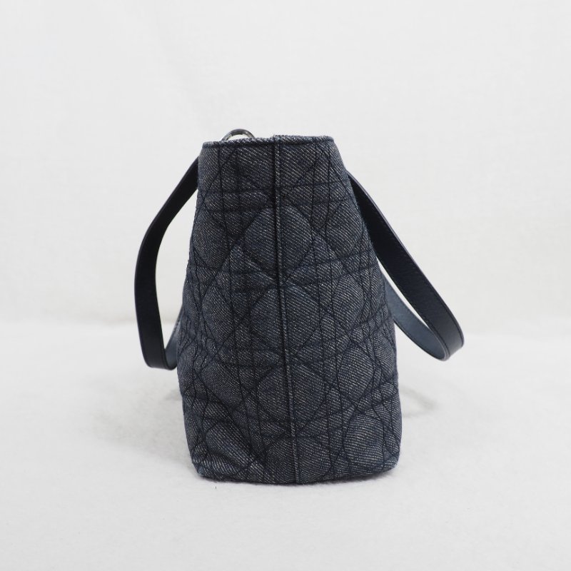 DIOR Cannage Denim tote bag-4