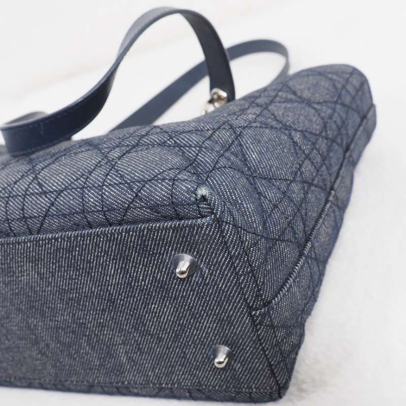 DIOR Cannage Denim tote bag-9