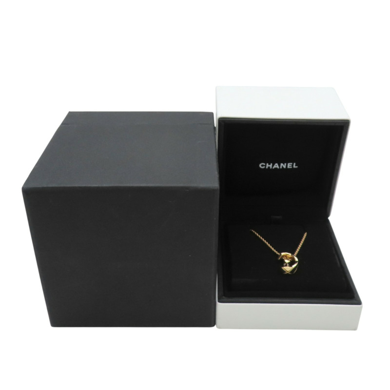 吊墜項鍊 菱格紋圖樣 18K米金 鑽石 J12102【CHANEL 香奈兒】 J12102-10