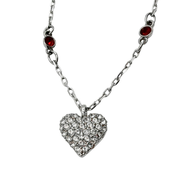 銀色鍍金 愛心水鑽 手鍊【SWAROVSKI 施華洛世奇】-0