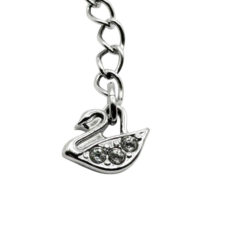 銀色鍍金 愛心水鑽 手鍊【SWAROVSKI 施華洛世奇】-5