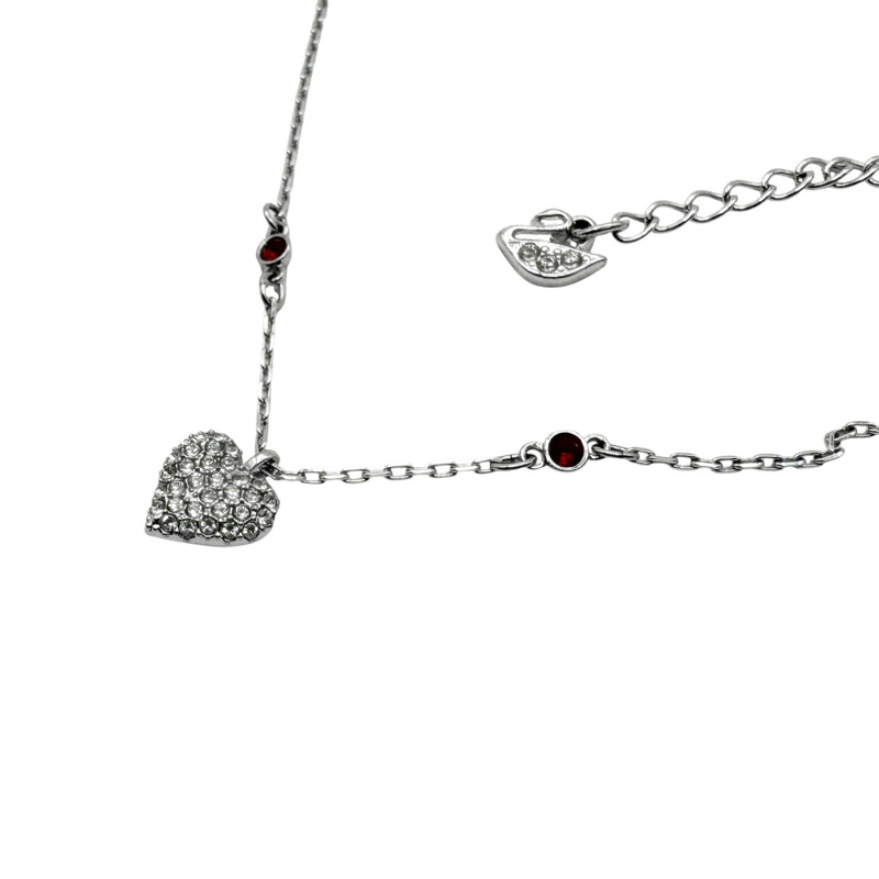 銀色鍍金 愛心水鑽 手鍊【SWAROVSKI 施華洛世奇】-8