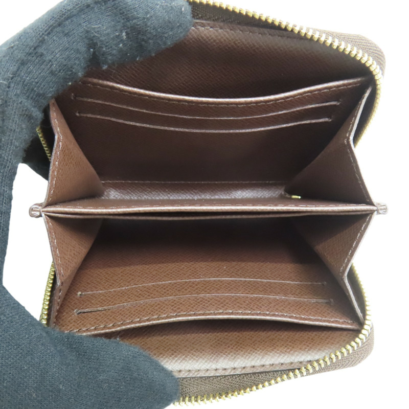 棕色 棋盤格帆布 零錢包 N63070【LOUIS VUITTON LV 路易威登】 N63070-4