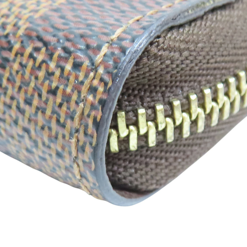 棕色 棋盤格帆布 零錢包 N63070【LOUIS VUITTON LV 路易威登】 N63070-11