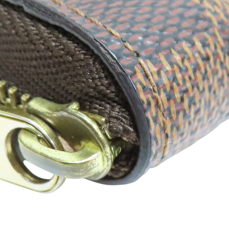 棕色 棋盤格帆布 零錢包 N63070【LOUIS VUITTON LV 路易威登】 N63070-12