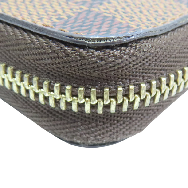 棕色 棋盤格帆布 零錢包 N63070【LOUIS VUITTON LV 路易威登】 N63070-14