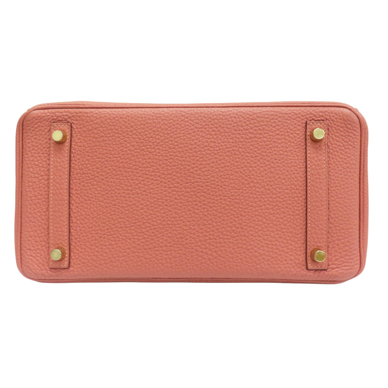 瑰麗粉 TOGO牛皮 Birkin 30 柏金包 手提包 □Q刻 金釦【HERMES 愛馬仕】-3