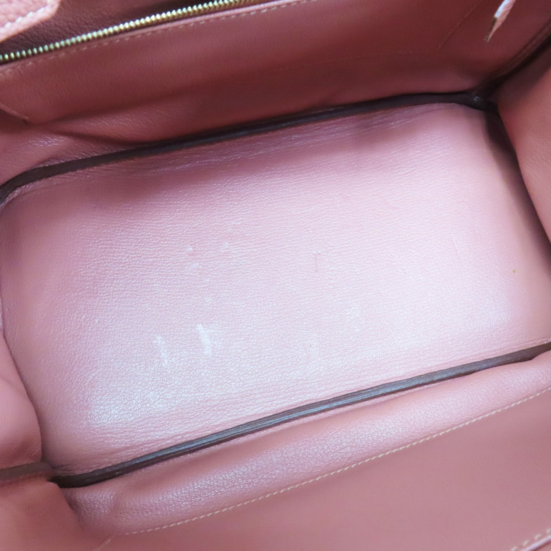 瑰麗粉 TOGO牛皮 Birkin 30 柏金包 手提包 □Q刻 金釦【HERMES 愛馬仕】-4