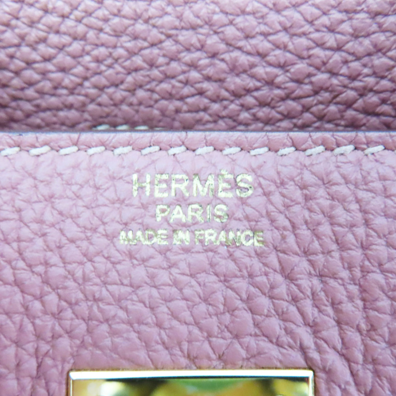 瑰麗粉 TOGO牛皮 Birkin 30 柏金包 手提包 □Q刻 金釦【HERMES 愛馬仕】-6