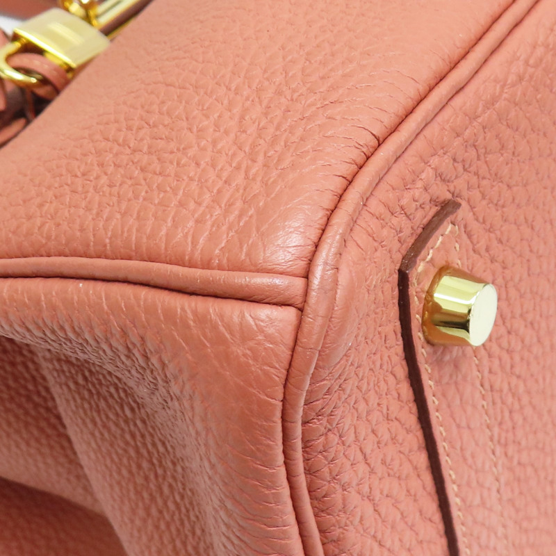 瑰麗粉 TOGO牛皮 Birkin 30 柏金包 手提包 □Q刻 金釦【HERMES 愛馬仕】-9