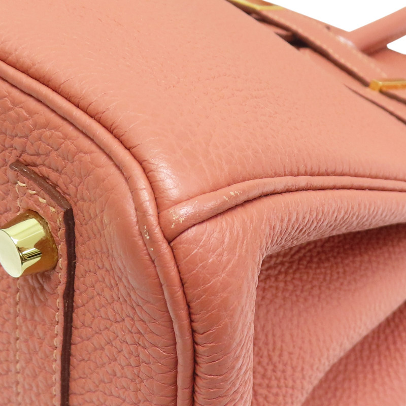 瑰麗粉 TOGO牛皮 Birkin 30 柏金包 手提包 □Q刻 金釦【HERMES 愛馬仕】-10