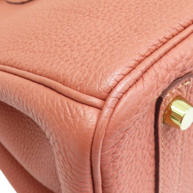 瑰麗粉 TOGO牛皮 Birkin 30 柏金包 手提包 □Q刻 金釦【HERMES 愛馬仕】-11