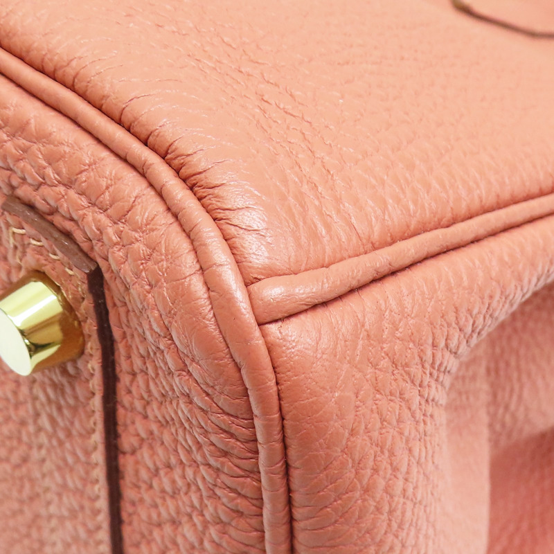 瑰麗粉 TOGO牛皮 Birkin 30 柏金包 手提包 □Q刻 金釦【HERMES 愛馬仕】-12