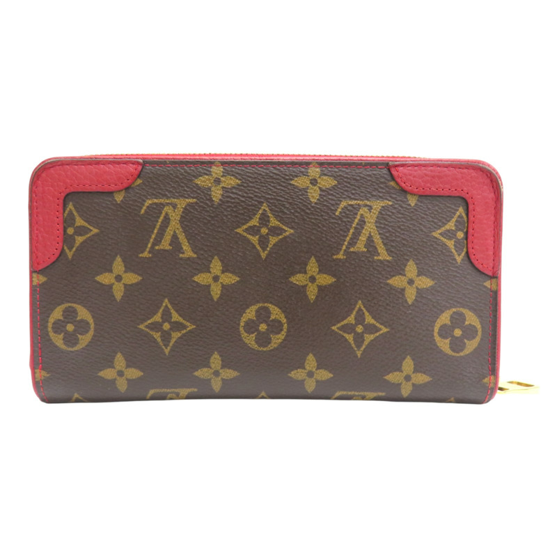 棕色 原花帆布 拉鍊長夾 M61854【LOUIS VUITTON LV 路易威登】 M61854-1