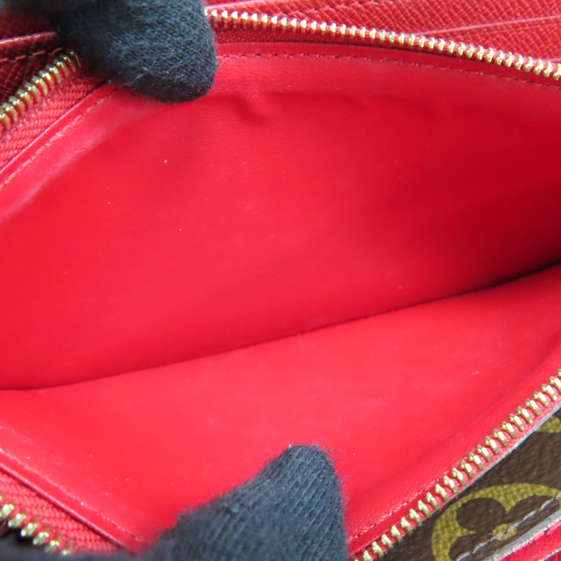 棕色 原花帆布 拉鍊長夾 M61854【LOUIS VUITTON LV 路易威登】 M61854-7