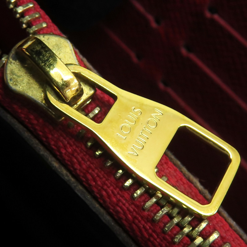 棕色 原花帆布 拉鍊長夾 M61854【LOUIS VUITTON LV 路易威登】 M61854-15