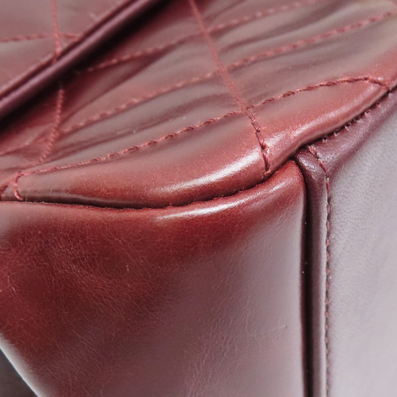 紅色 牛皮 兩用包 金釦【CHANEL 香奈兒】-10