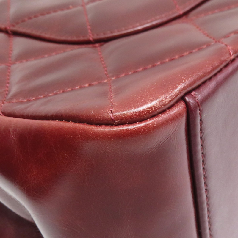 紅色 牛皮 兩用包 金釦【CHANEL 香奈兒】-12