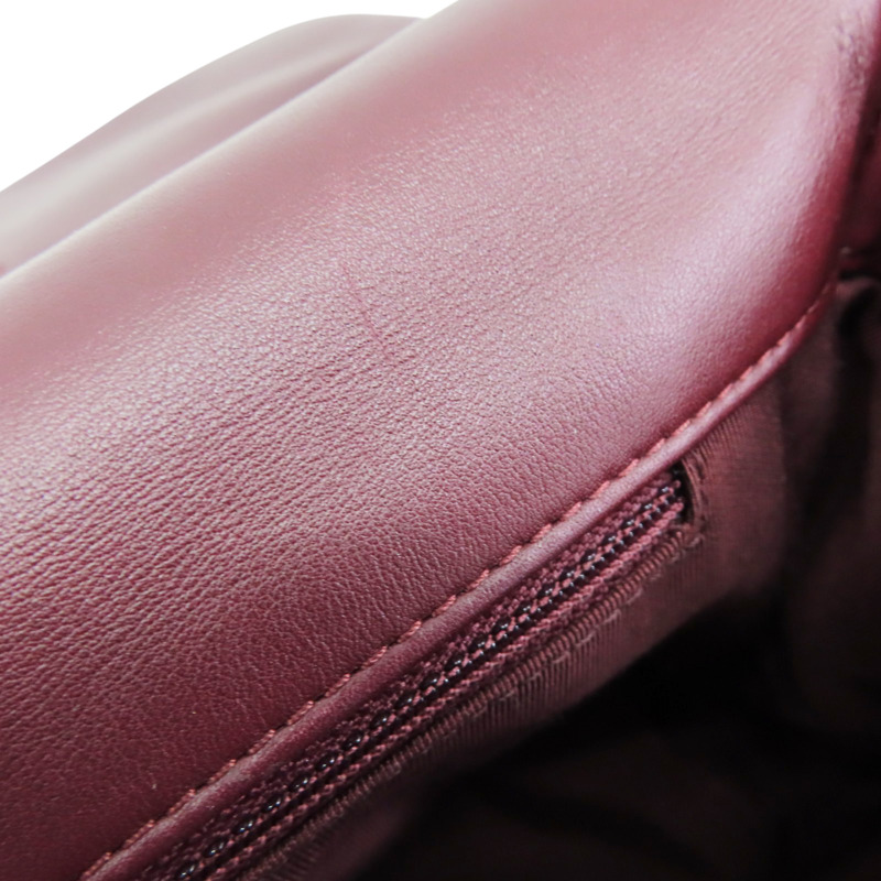 紅色 牛皮 兩用包 金釦【CHANEL 香奈兒】-14