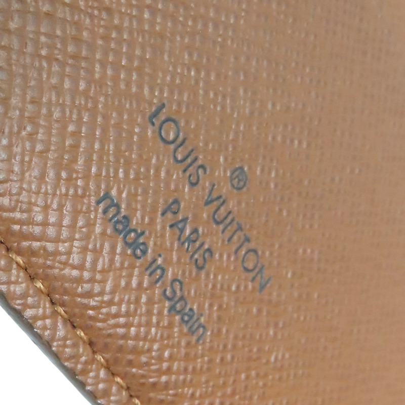 棕色 原花帆布 兩折短夾 M60883【LOUIS VUITTON LV 路易威登】 M60883-6