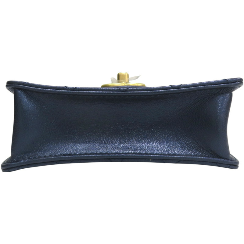 藍色牛皮 Pearl Flap 肩背包【CHANEL 香奈兒】-3