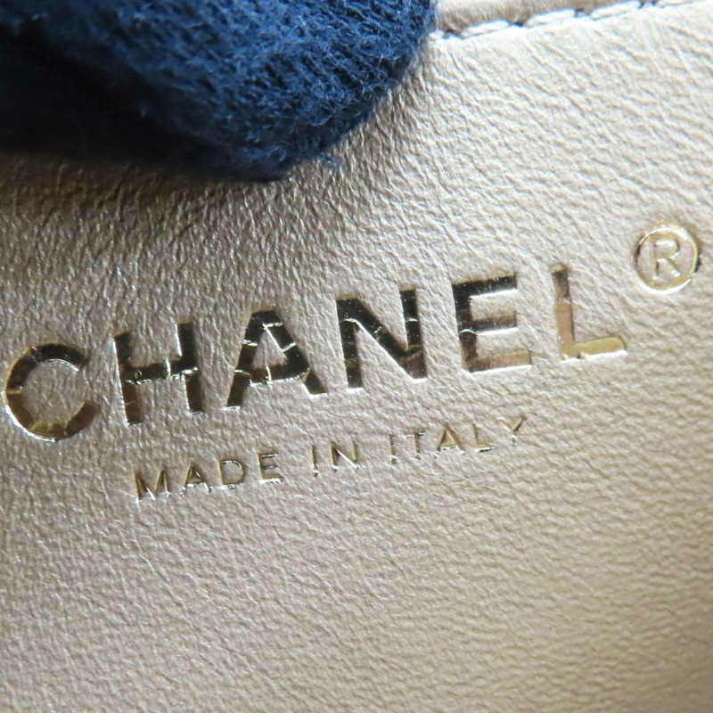 藍色牛皮 Pearl Flap 肩背包【CHANEL 香奈兒】-7