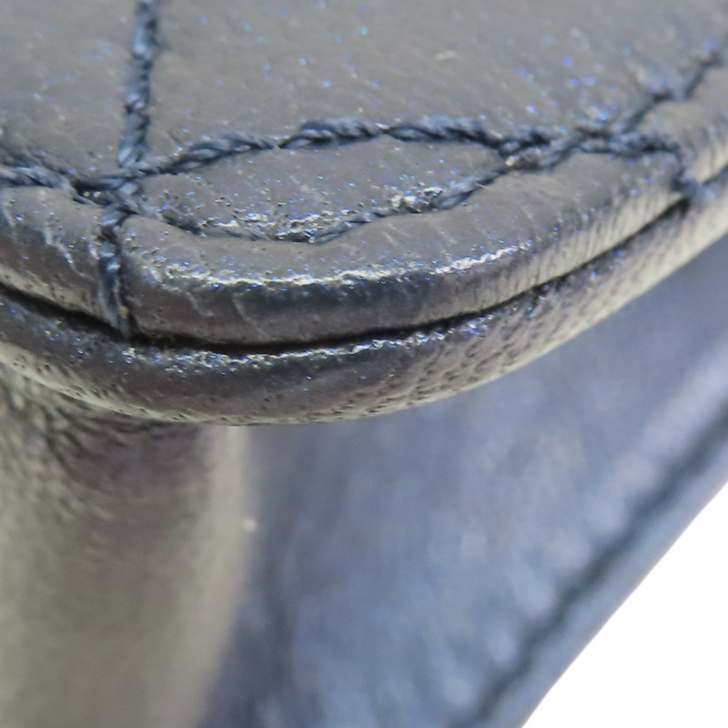 藍色牛皮 Pearl Flap 肩背包【CHANEL 香奈兒】-13