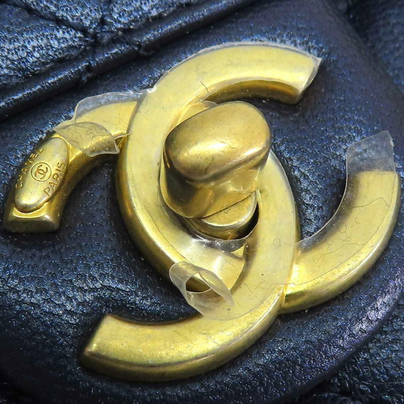 藍色牛皮 Pearl Flap 肩背包【CHANEL 香奈兒】-15