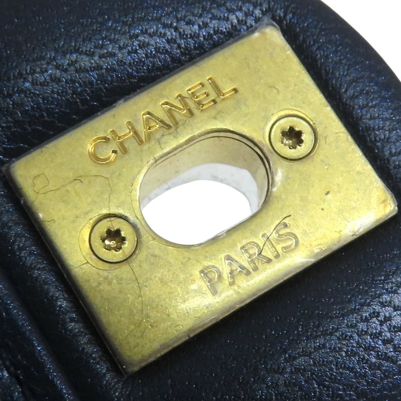 藍色牛皮 Pearl Flap 肩背包【CHANEL 香奈兒】-16