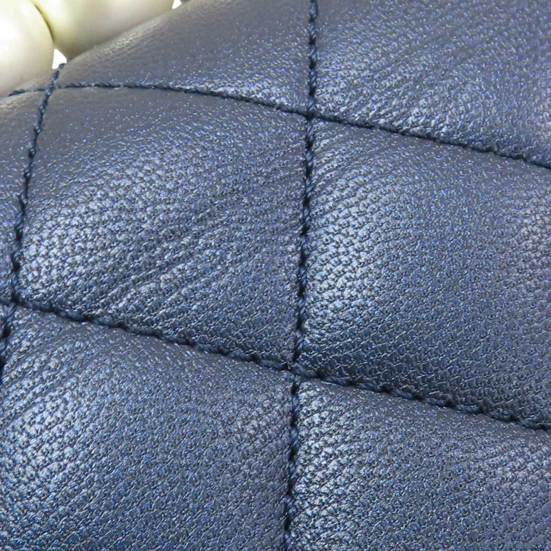 藍色牛皮 Pearl Flap 肩背包【CHANEL 香奈兒】-19