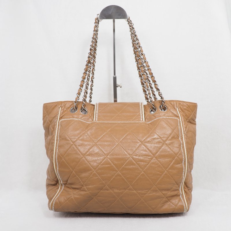 CHANEL 2.55 奶茶 Totebag-1