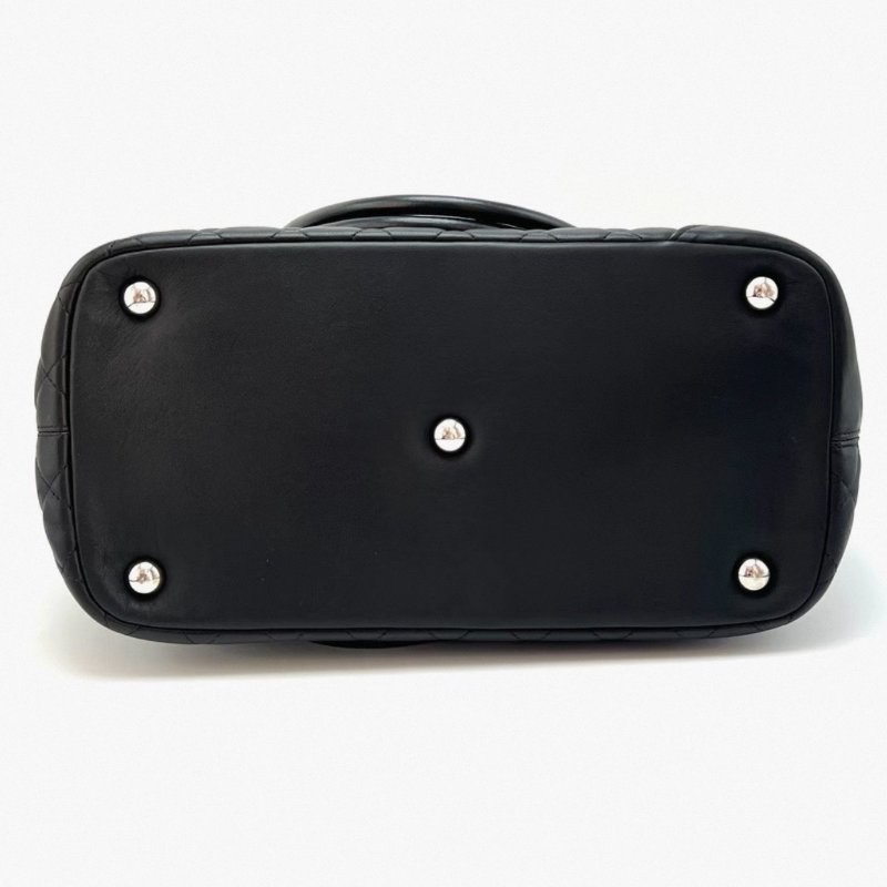 CHANEL 黑色康鵬手提托特包30*24*15 98新配件塵袋-3