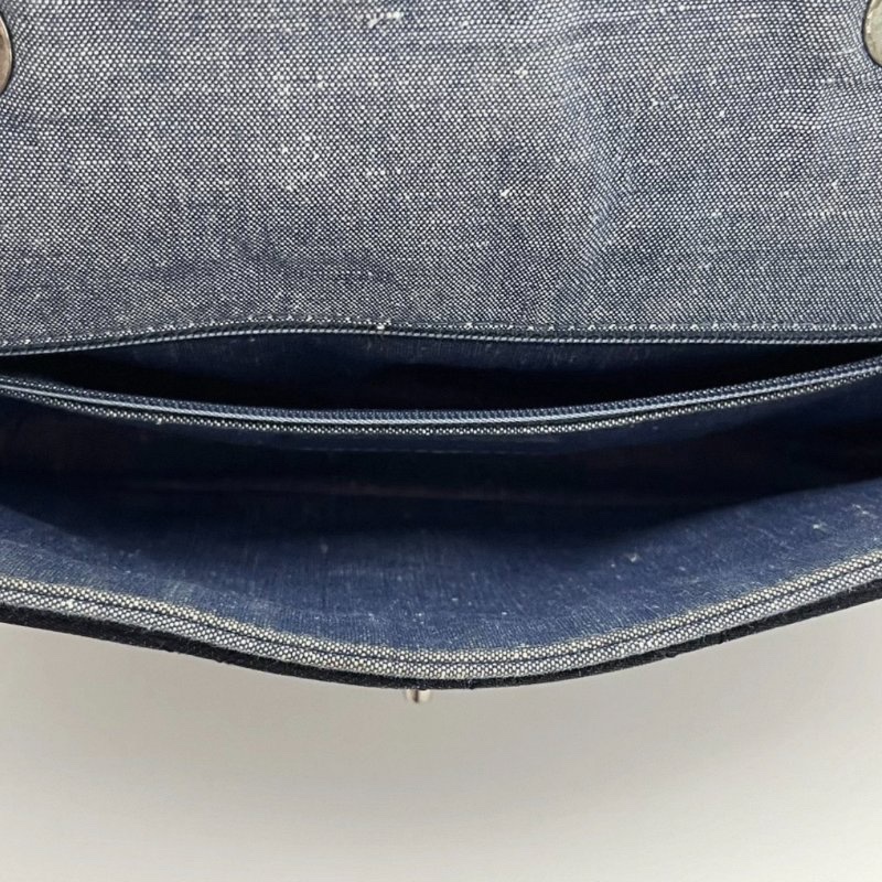 CHANEL 丹寧牛仔 CF大mini肩背斜背鏈條包 25*16*6 98新配件保卡塵袋-1