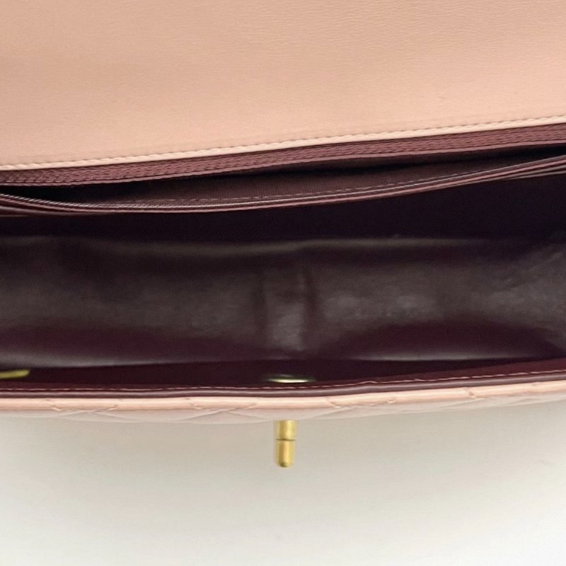 CHANEL 拼色CF季節款肩背斜背鏈條包 26*17*7 98新配件塵袋保卡-1