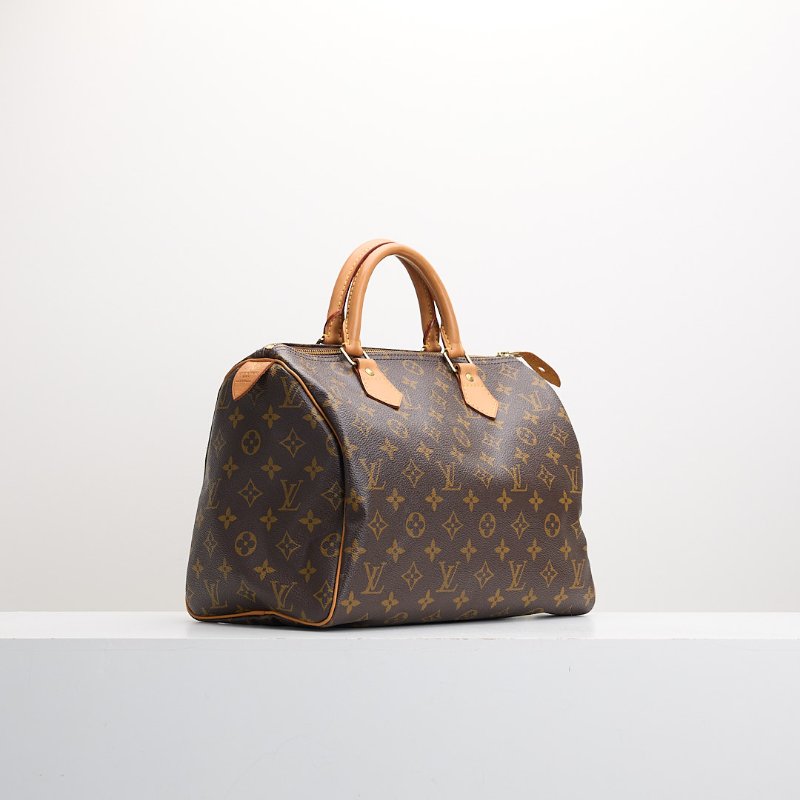 二手 lv speedy 30老花手提款-1