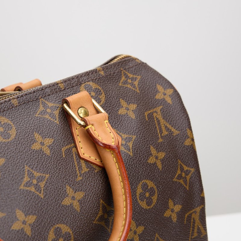 二手 lv speedy 30老花手提款-7
