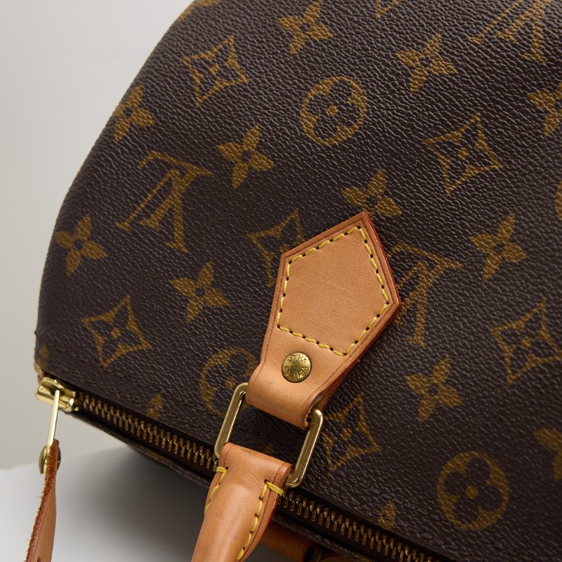 二手 lv speedy 30老花手提款-10