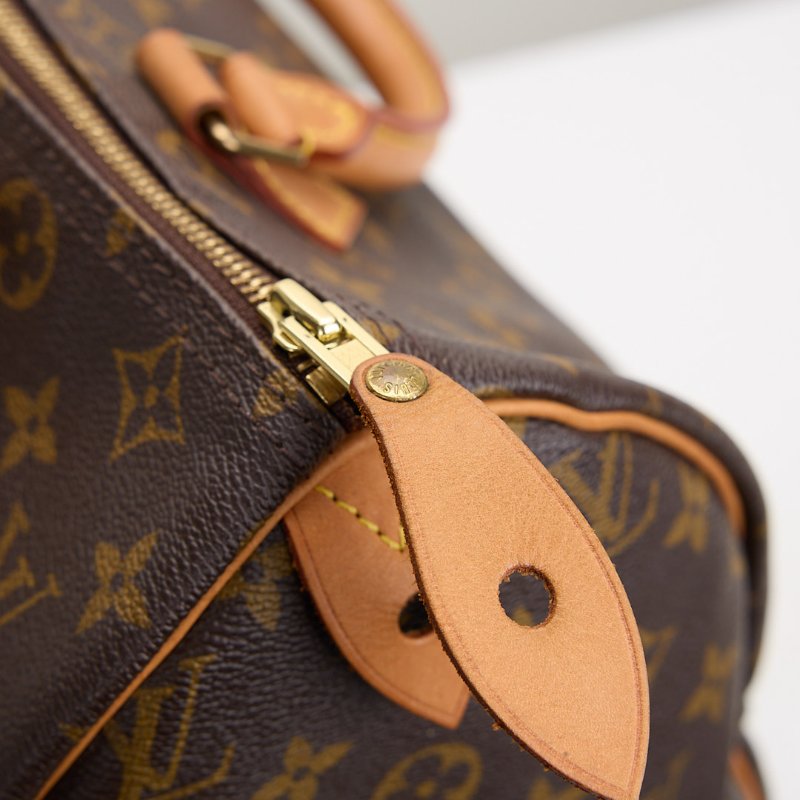 二手 lv speedy 30老花手提款-15