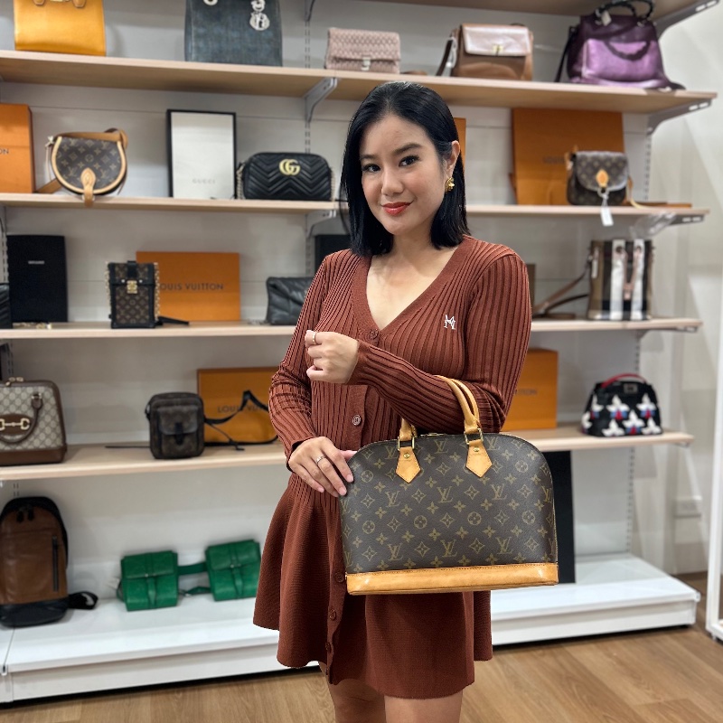 LV Alma PM 老花手提包-4