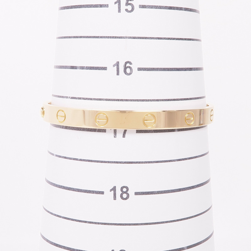 CARTIER 18K黃金Love Bracelet手鐲Cartier#18-8