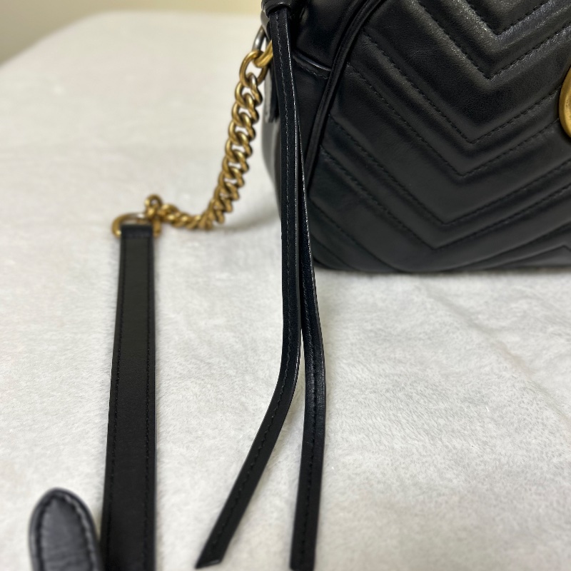 Gucci Marmont 雙 G 相機包斜背包-4
