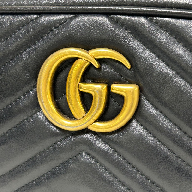 Gucci Marmont 雙 G 相機包斜背包-23