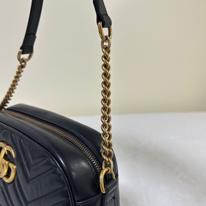 Gucci Marmont 雙 G 相機包斜背包-24